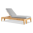 Century Furniture Outdoor Complements Poolside Teak Reclining Chaise Lounge II