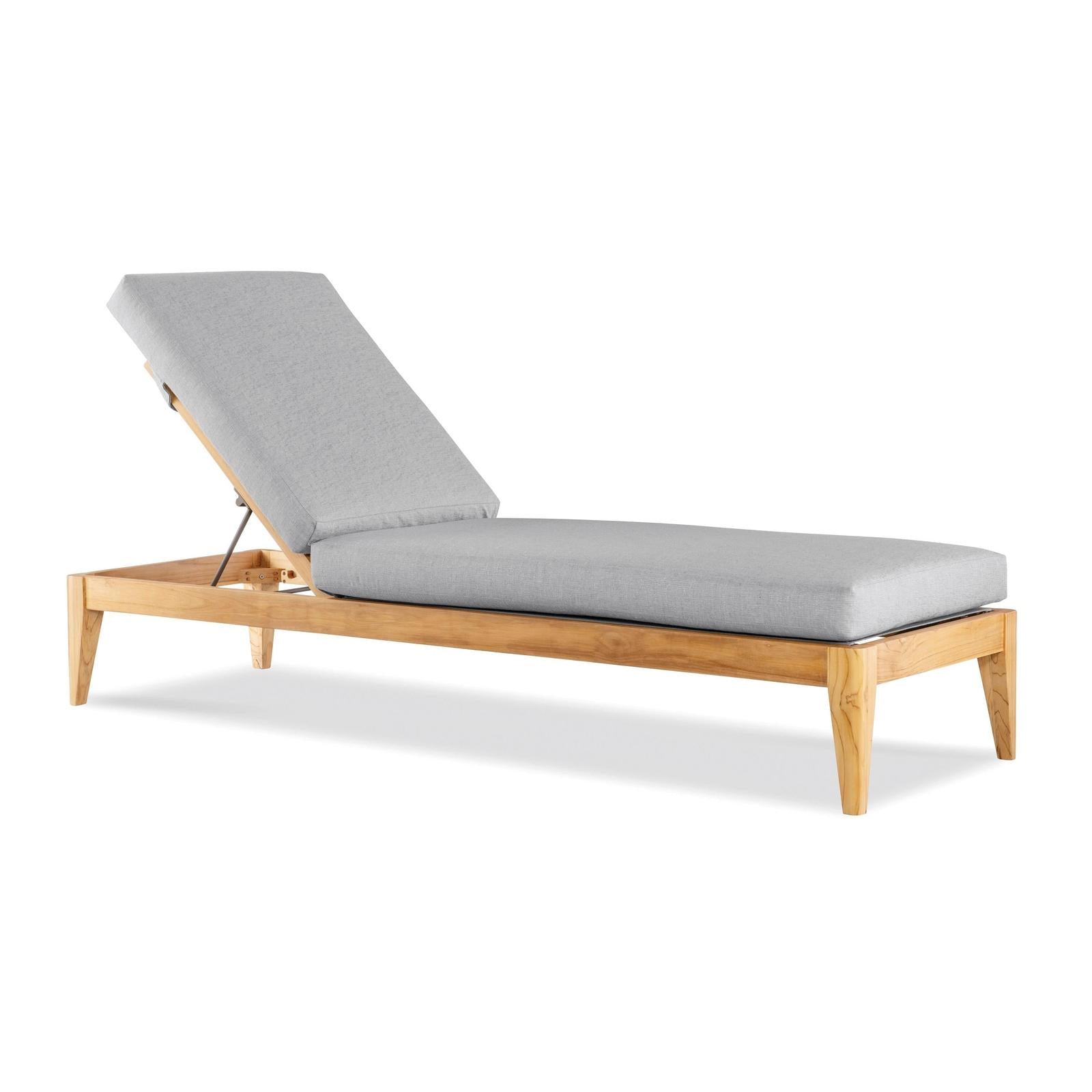 Century Furniture Outdoor Complements Poolside Teak Reclining Chaise Lounge II