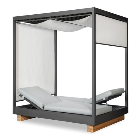 Century Furniture Outdoor Complements Poolside Aluminum Cabana With Shade