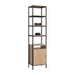 Sunpan Ambrose Modular Bookcase - Small - Rustic Oak - Black