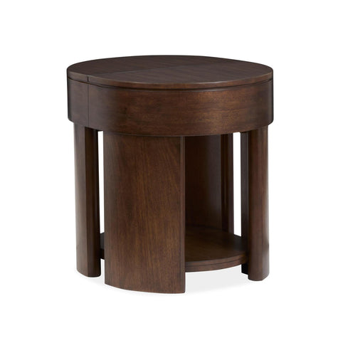 Magnussen Home Holloway Toasted Almond Oval End Table