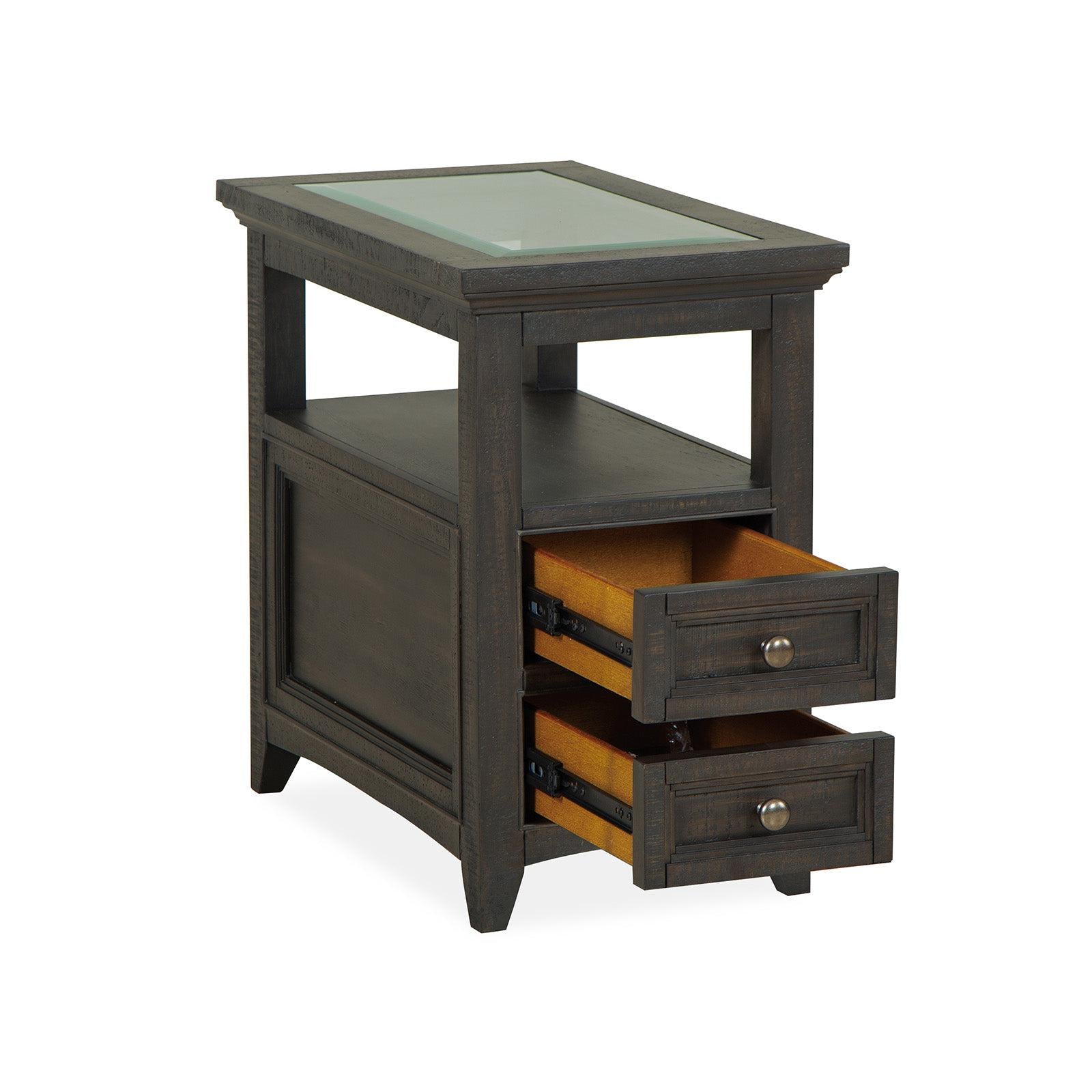 Magnussen Home Westley Falls Graphite Chairside End Table