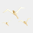 Global Views Metallic Flock Wall Decor Set of 3