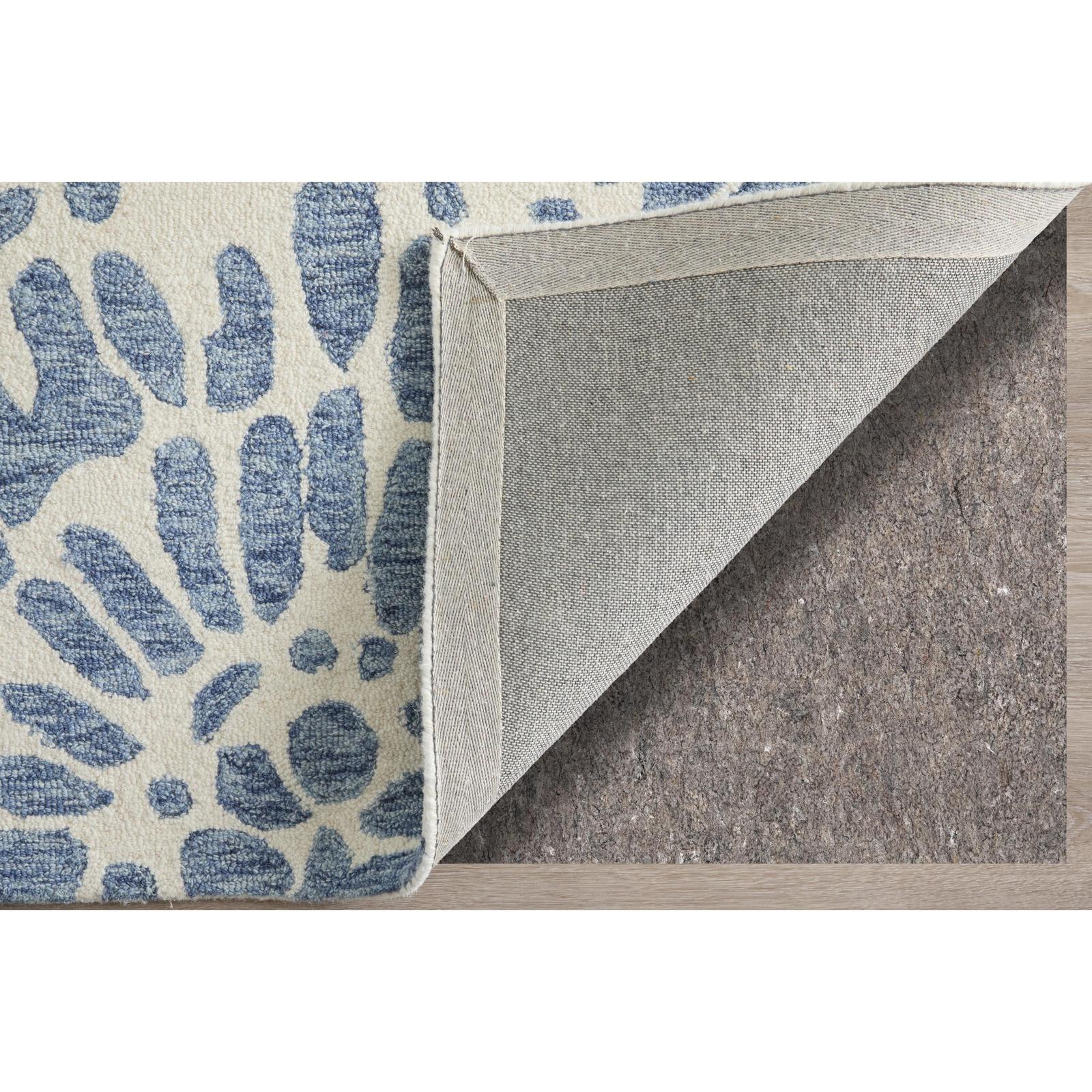 Feizy Wallace 8A39F Modern Abstract Rug in Blue/Ivory