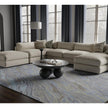 Feizy Kawai 8982F Modern Abstract Rug in Blue/Green/Gray