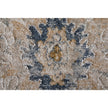 Feizy Pasha 39M7F Transitional Floral & Botanical in Ivory/Taupe/Blue