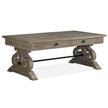 Magnussen Home Tinley Park Dove Tail Grey Rectangular Cocktail Table