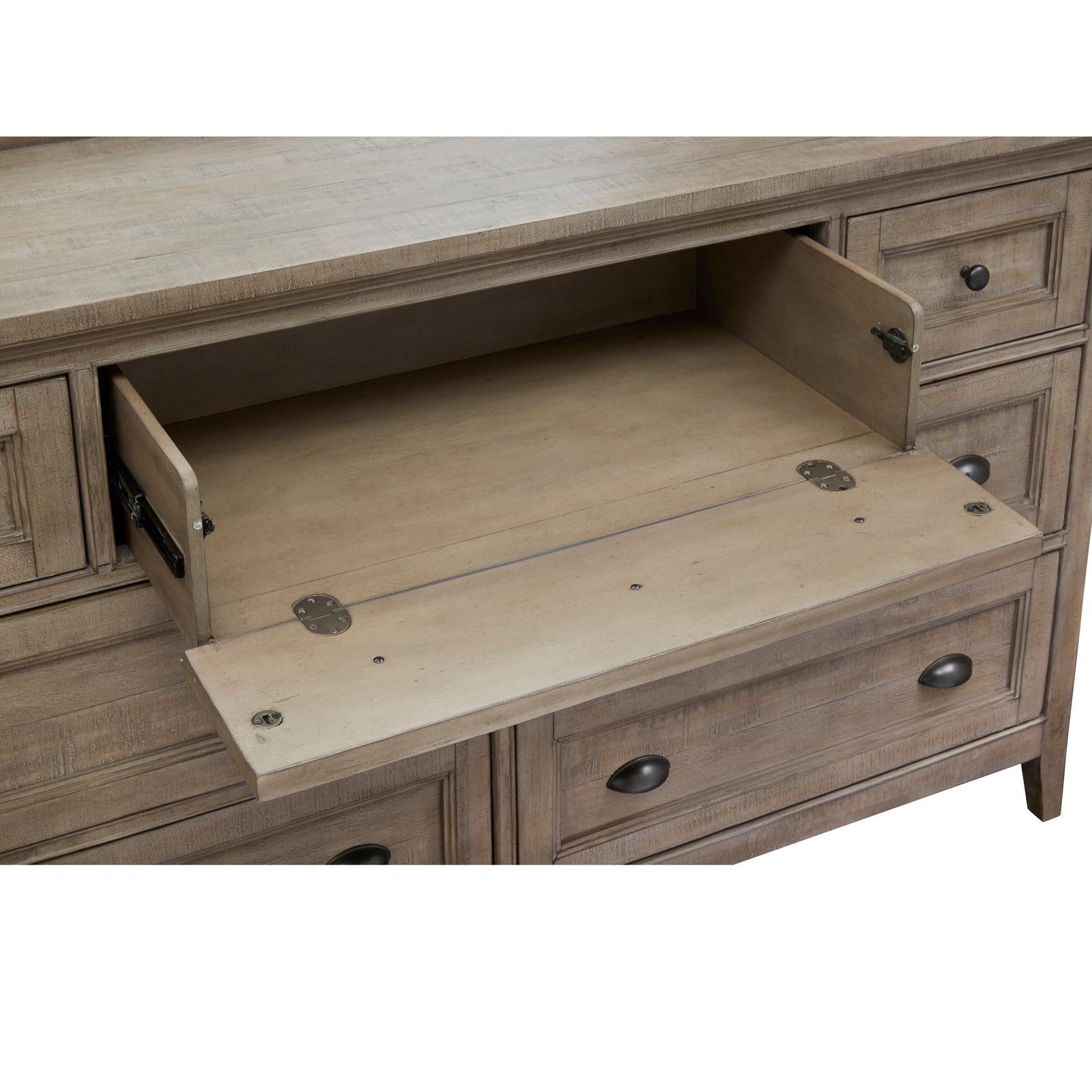 Magnussen Home Paxton Place Dovetail Grey Drawer Dresser