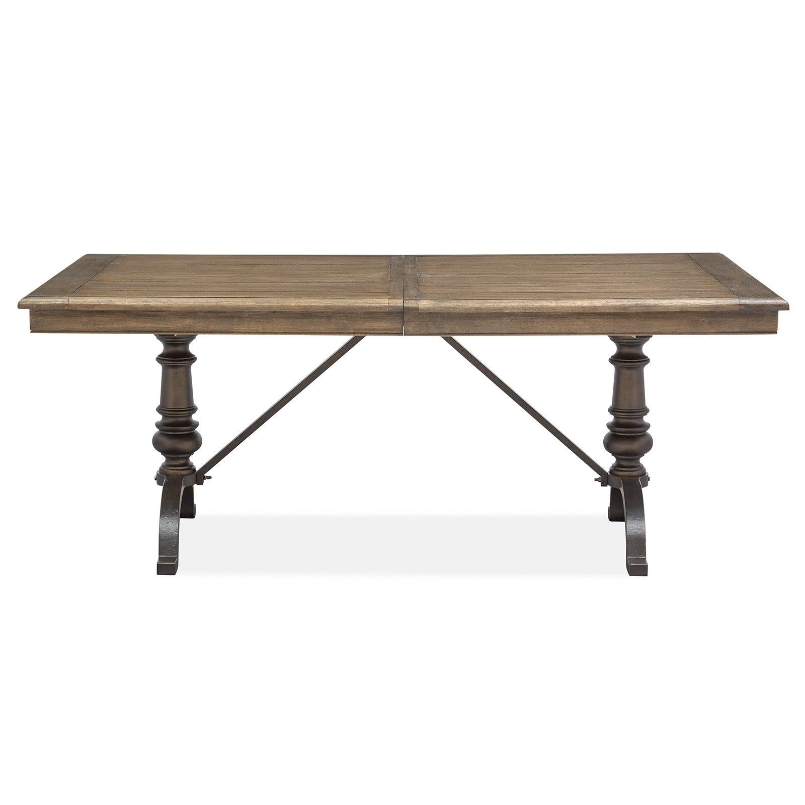 Magnussen Home Roxbury Manor Homestead Brown Extendable Rectangular Dining Table