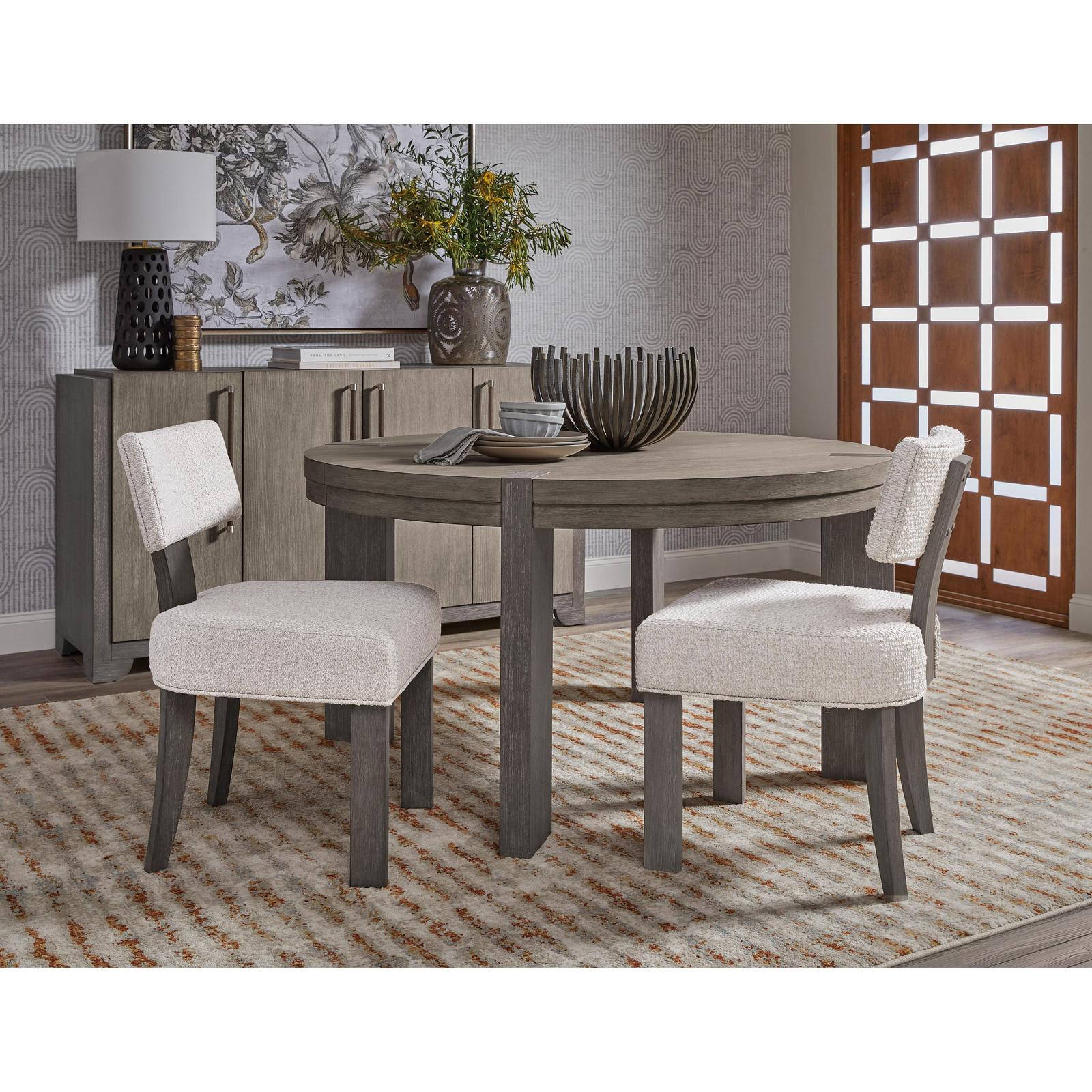 Pulaski Furniture Anderson Park Moose Trail And Frontier Brown Round Dining Table