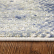 Feizy Mandana 39LZF Modern Abstract Rug in Ivory/Blue