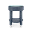 Villa & House Dakota Round Side Table with Glass Top