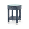 Villa & House Dakota Round Side Table with Glass Top