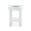 Villa & House Dakota Round Side Table with Glass Top