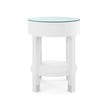 Villa & House Dakota Round Side Table with Glass Top
