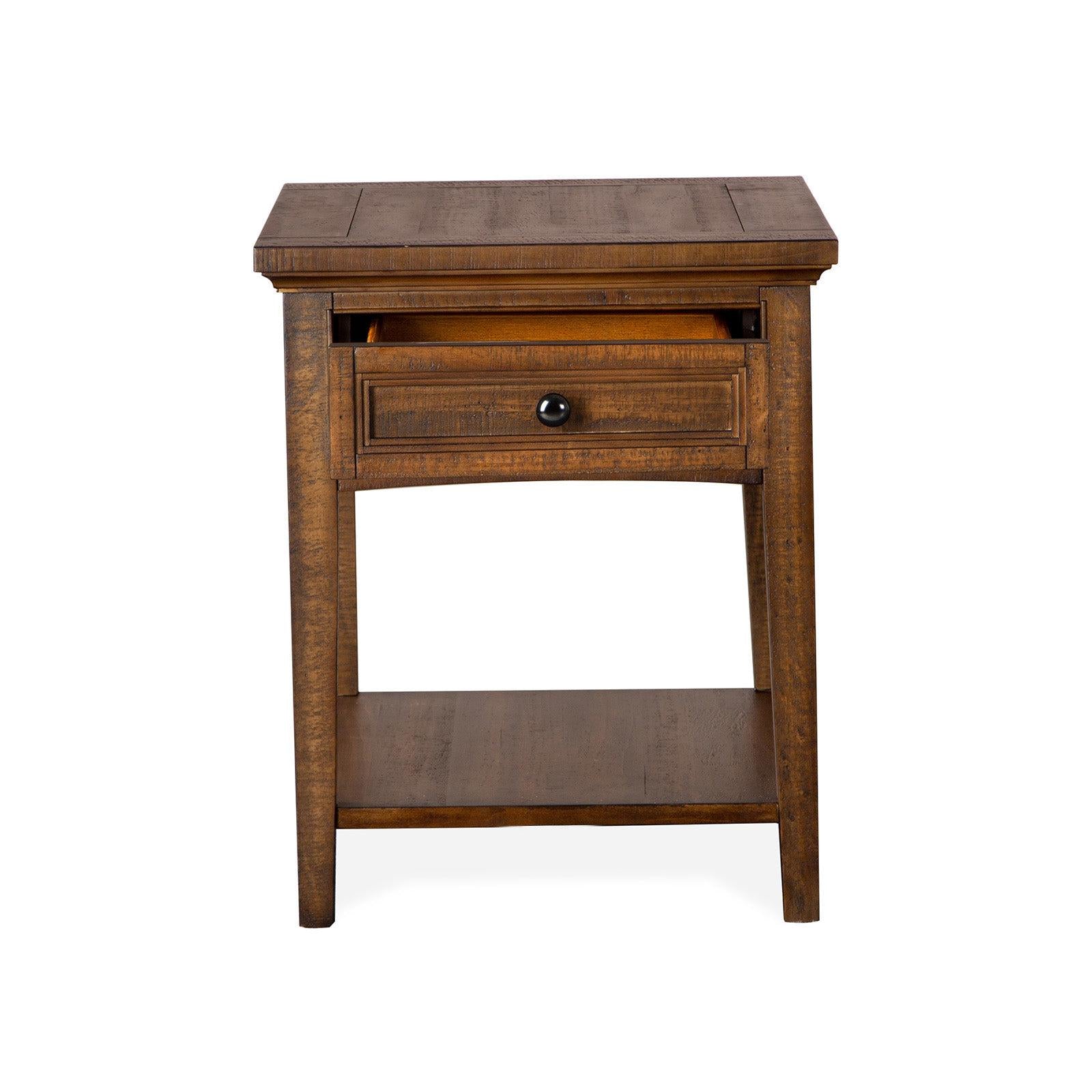 Magnussen Home Bay Creek Toasted Nutmeg End Table