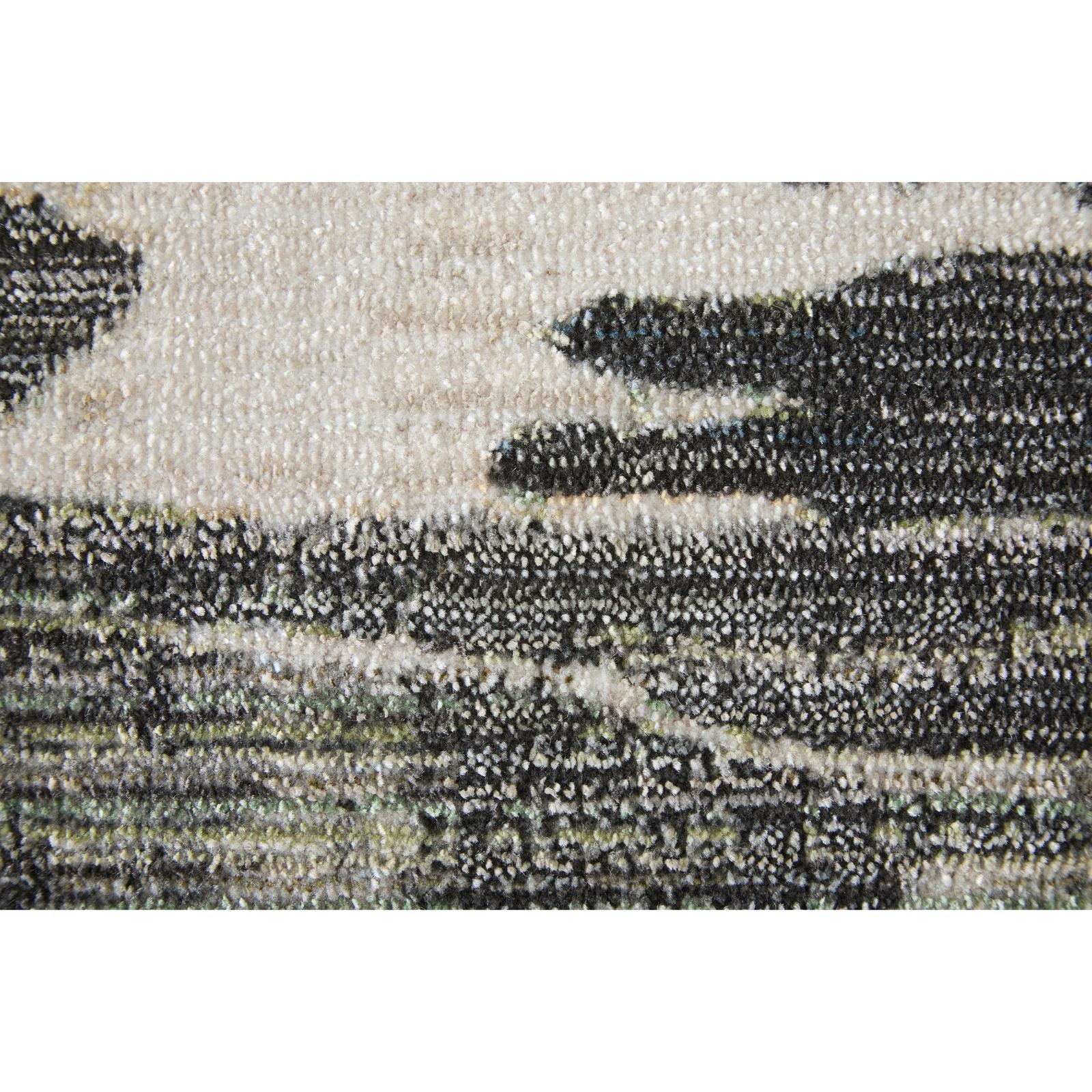 Feizy Greenwich 39U1F Modern Abstract, Ivory/Blue/Black, Rug