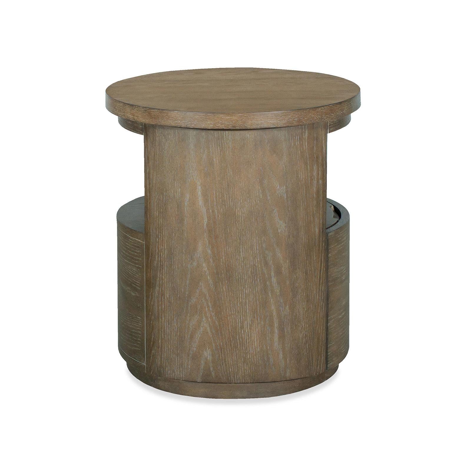 Magnussen Home Bosley Lt. Brown Porpoise Round End Table