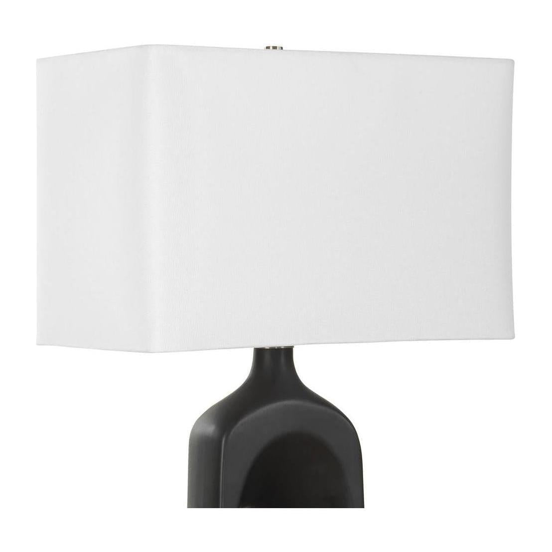 Uttermost Void Matte Black Table Lamp