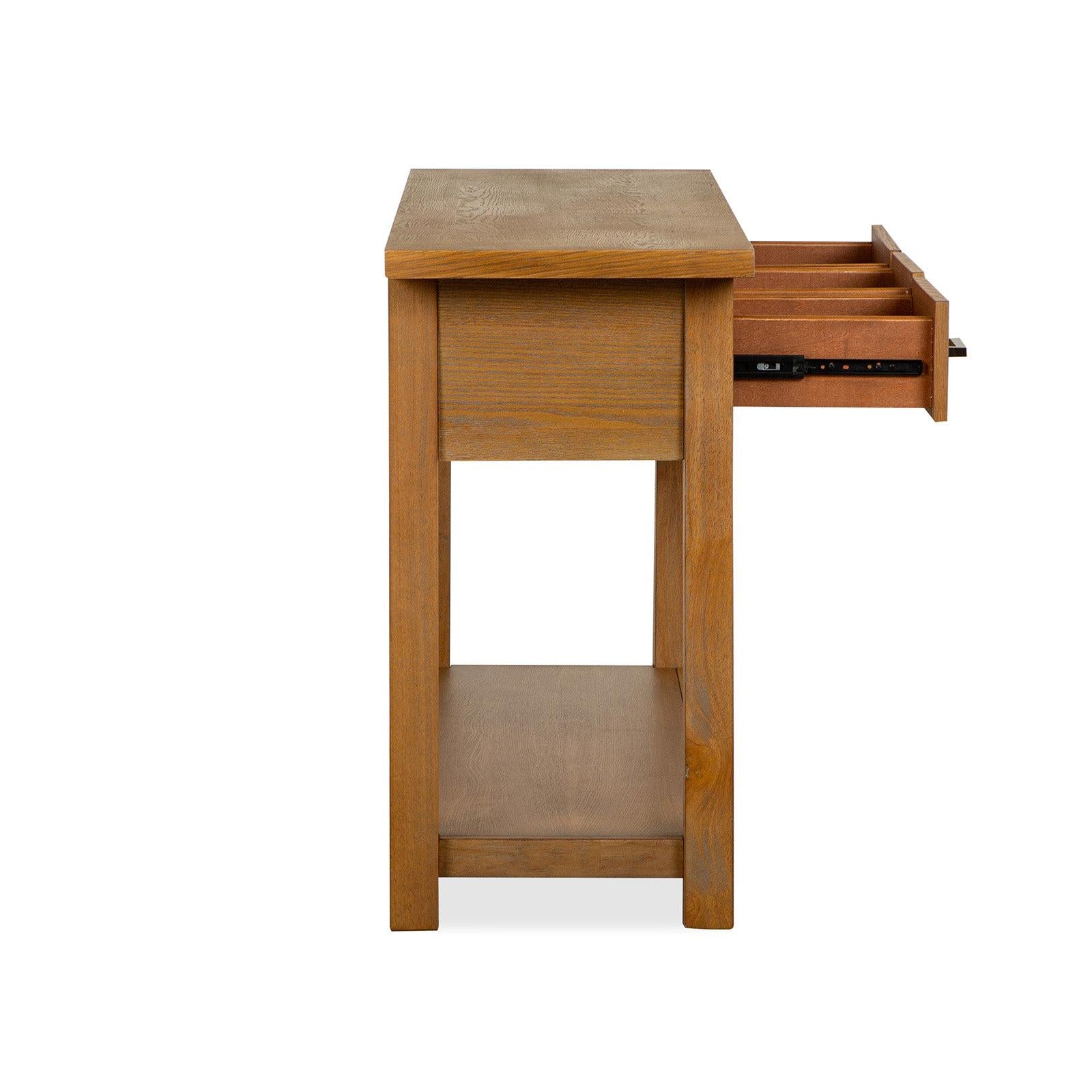 Magnussen Home Lindon Belgian Wheat Rectangular Sofa Table