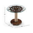 Magnussen Home Beaufort Dark Oak Round Accent Table