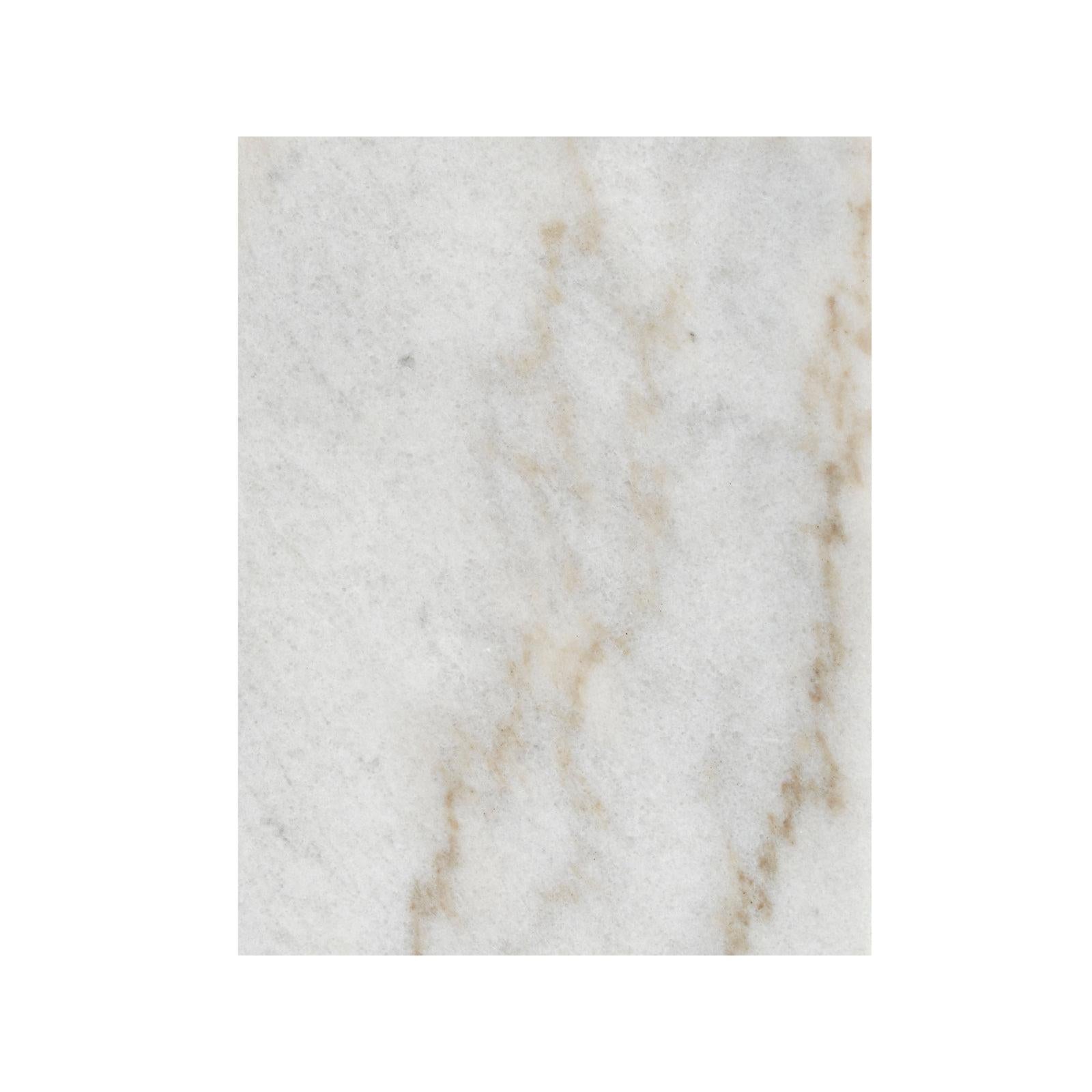 Magnussen Home Paradox Pearl White And Roasted Almond And Brushed Platinum Rectangular End Table
