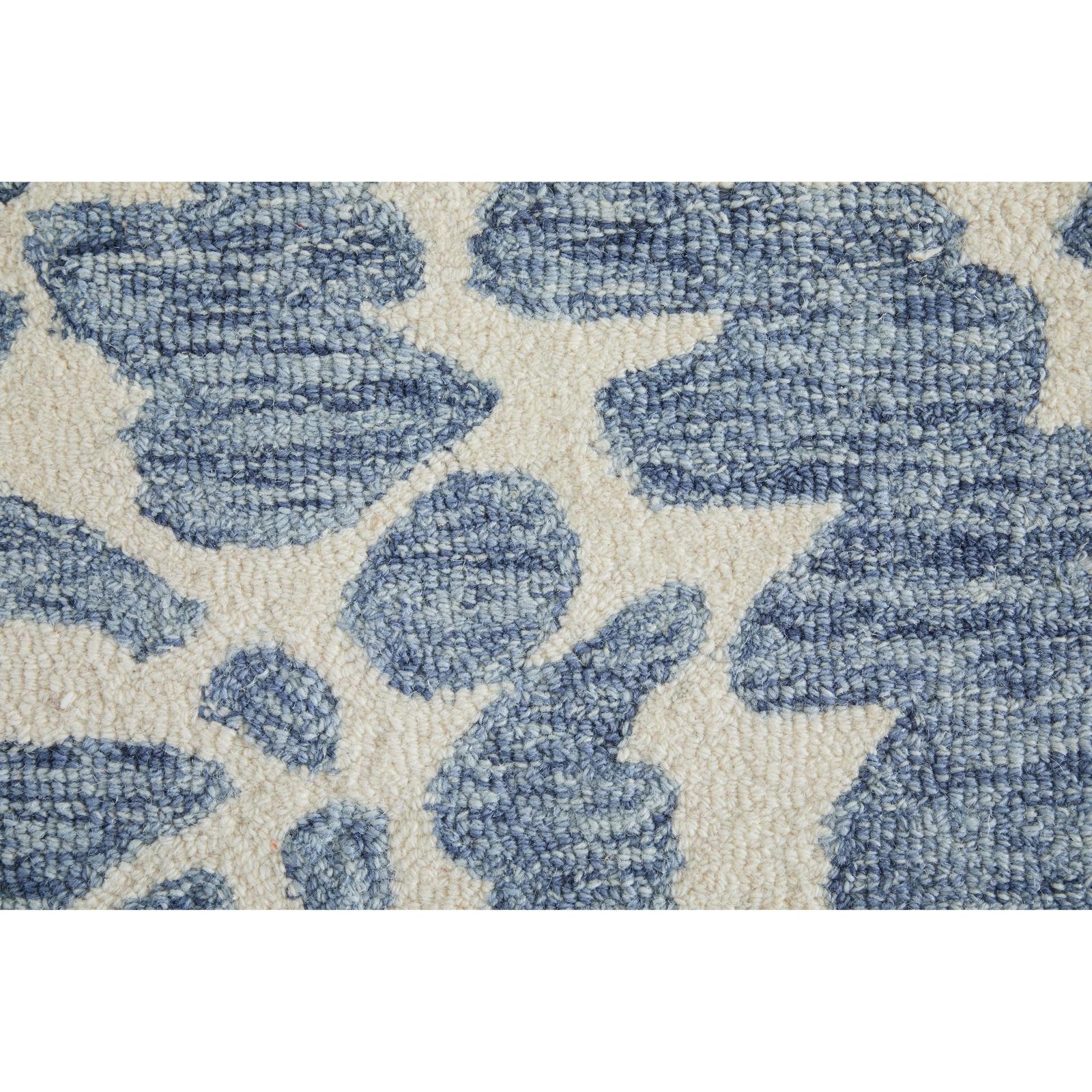 Feizy Wallace 8A39F Modern Abstract Rug in Blue/Ivory