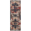 Feizy Pearson 39SQF Modern Abstract, Blue/Red/Tan, Rug
