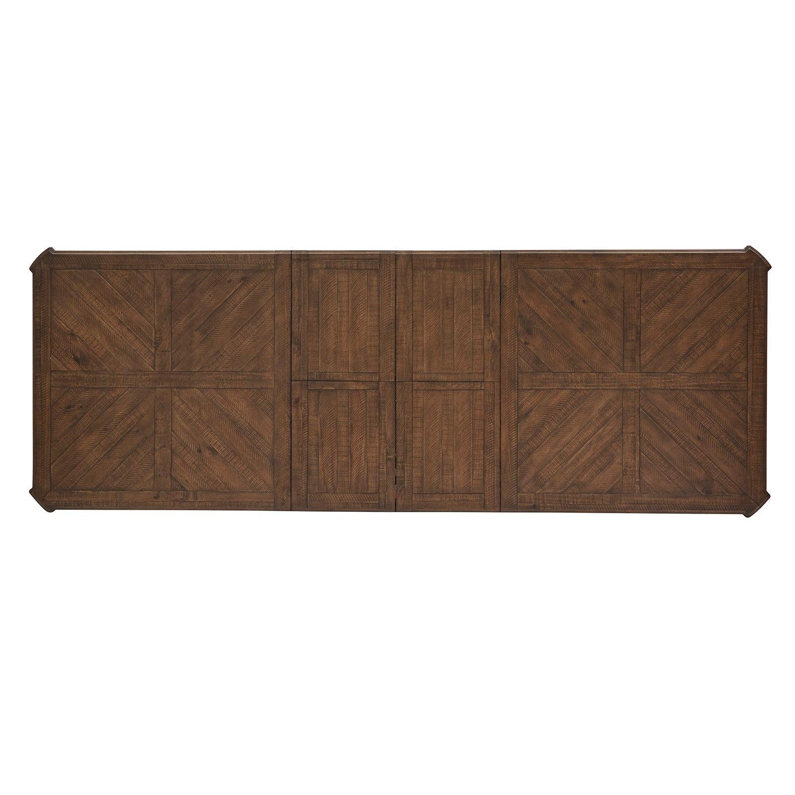 Magnussen Home Durango Willadeene Brown Extendable Trestle Dining Table