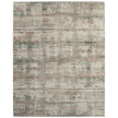 Feizy Eden 39QWF Modern Abstract Rug in Ivory/Gray/Green