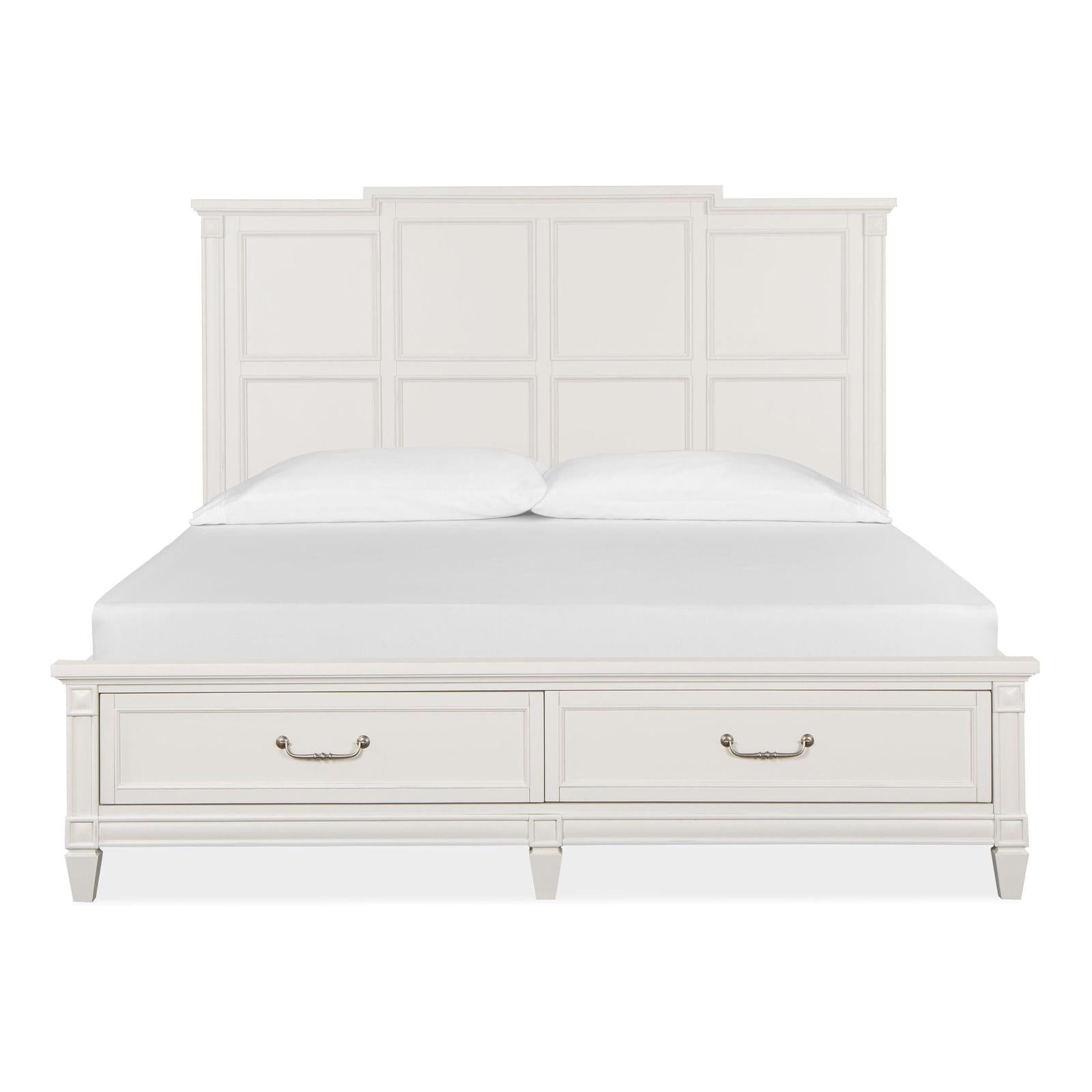 Magnussen Home Willowbrook Egg Shell White Bed