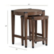 Magnussen Home Kaysen Wallaby And Matte Black End Table