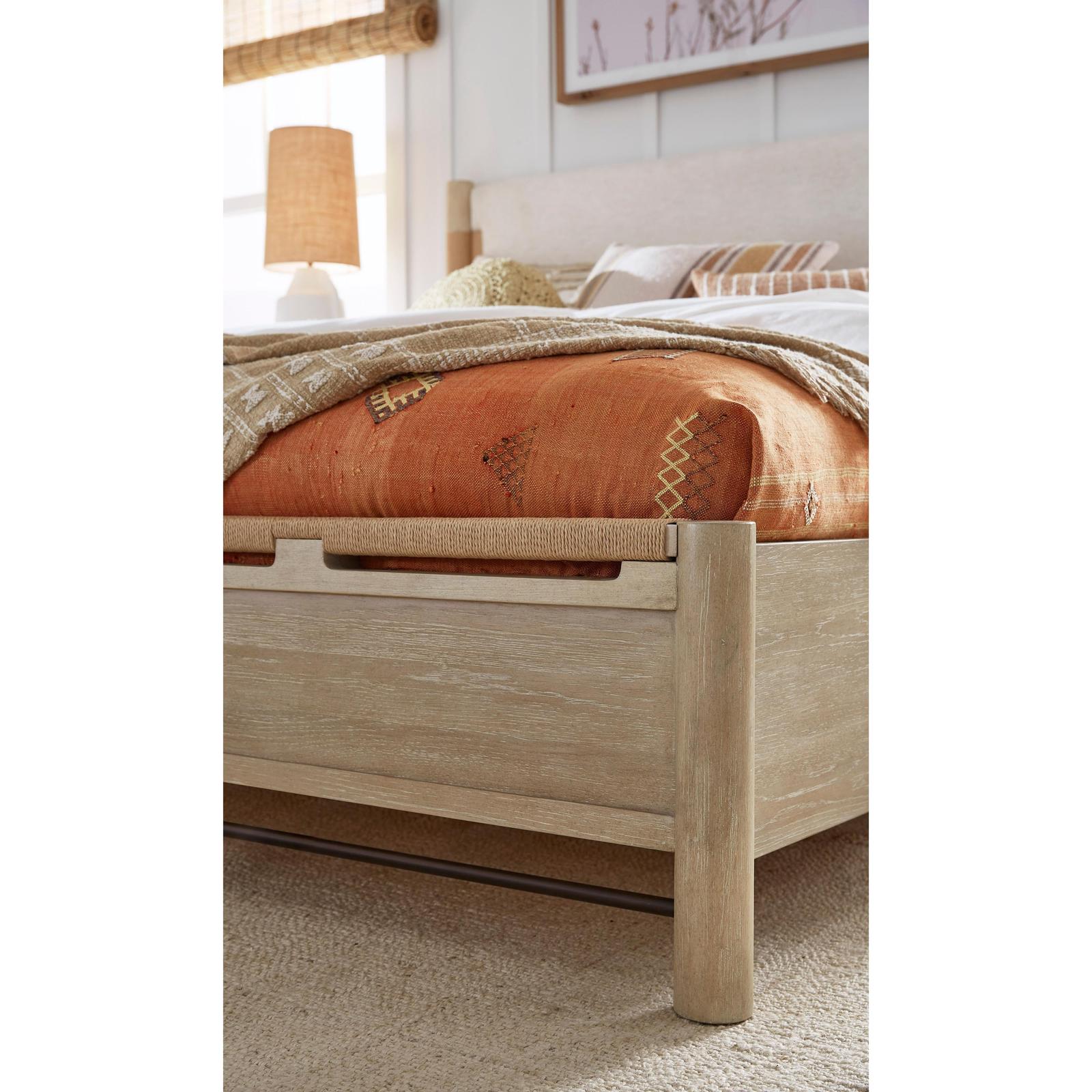 Salt Life Home Sunset Cove Sanibel Brown King Panel Upholstered Bed