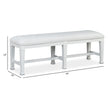 Magnussen Home Kingston Whisper White & Cerused Nutmeg Bench