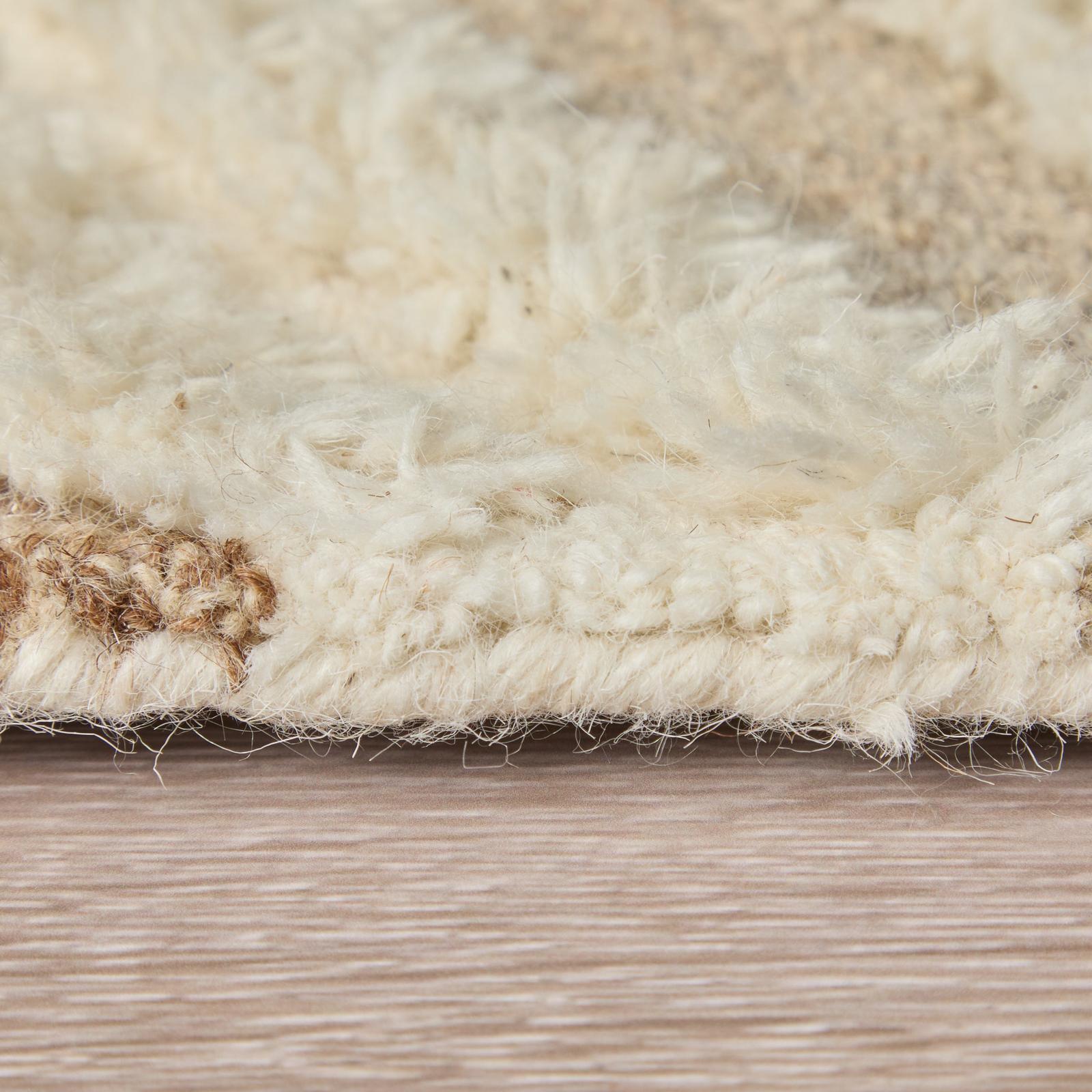 Feizy Anica 8008F Transitional Geometric Rug in Ivory/Taupe/Brown