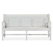 Magnussen Home Heron Cove Chalk White And Dovetail Grey Bench With Back