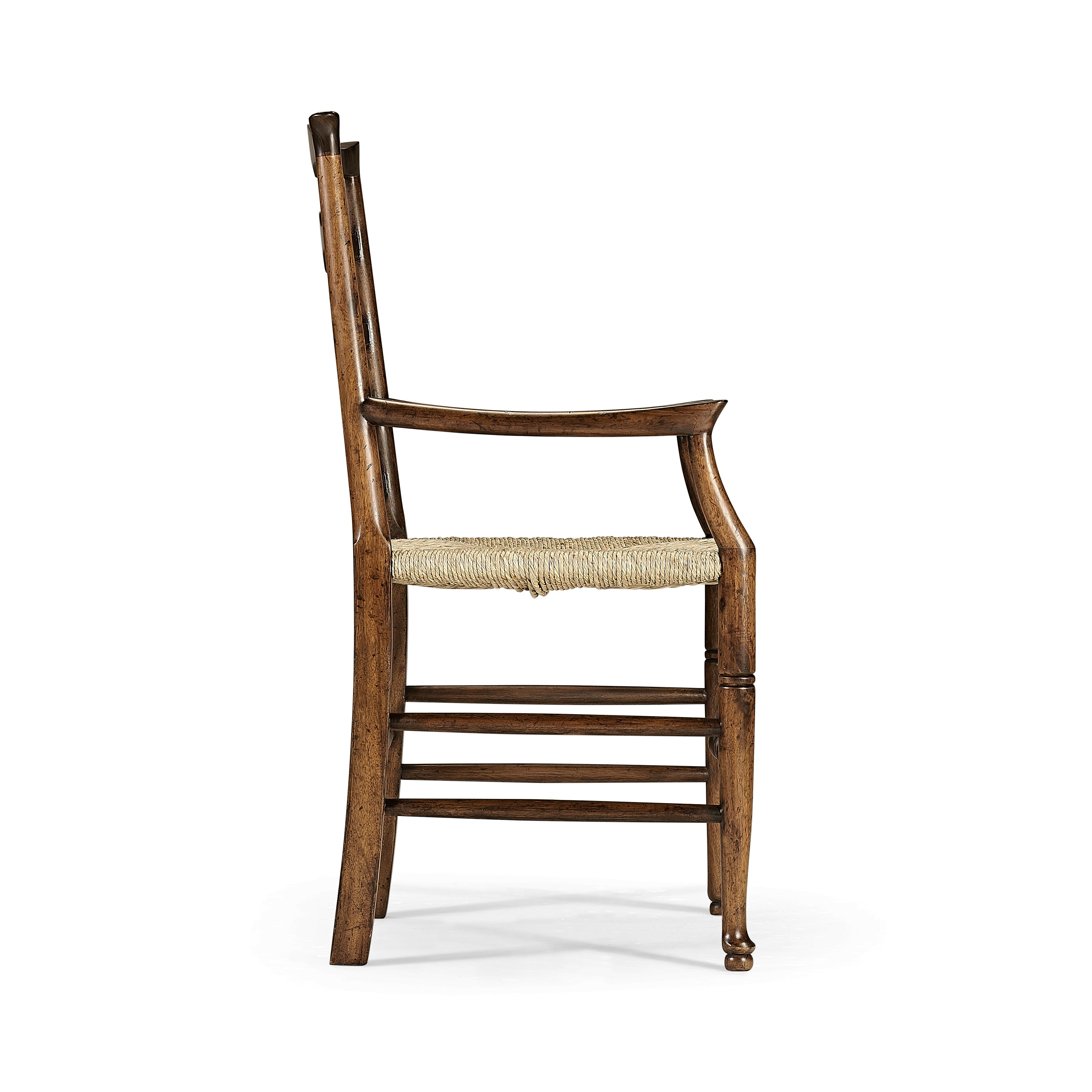 Jonathan Charles Traditional Triangular Ladderback Arm Chair