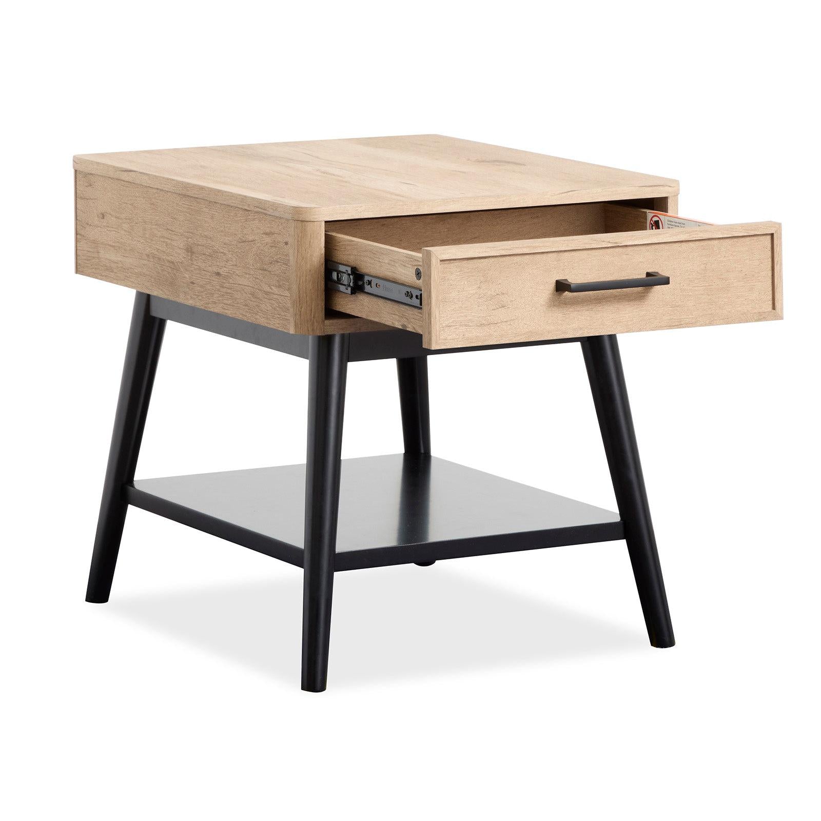 Magnussen Home Fletcher Driftwood Rectangular End Table