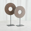 Global Views Obsidiana Gray Stone Ring Sculpture