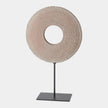 Global Views Obsidiana Gray Stone Ring Sculpture