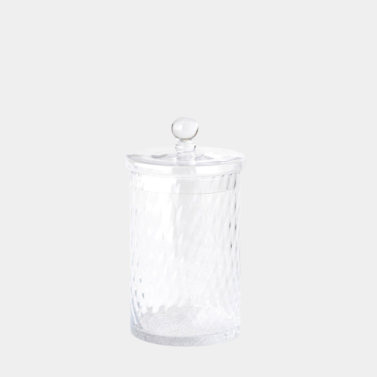 Global Views Diamond Shaped Optic Lidded Canister