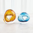 Global Views Lacuna Single Hole Glass Vase