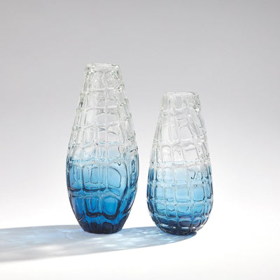 Global Views Ombre Blue Vase