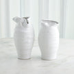 Global Views Ruffle Top Vase White