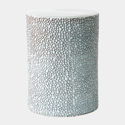 Global Views Ferradas Stone Stool Shiny