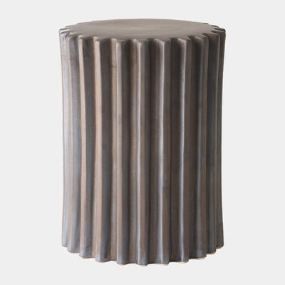 Global Views Perry Gear Stool Matte Brown