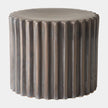 Global Views Perry Gear Stool Matte Brown