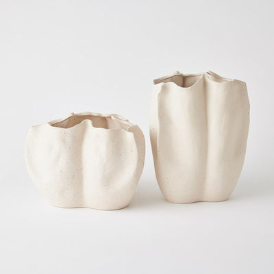 Global Views Ceramic Pinched Vase