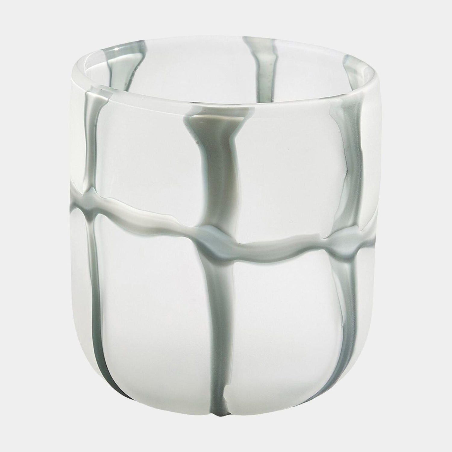 Global Views Crooked Line Grid Vase
