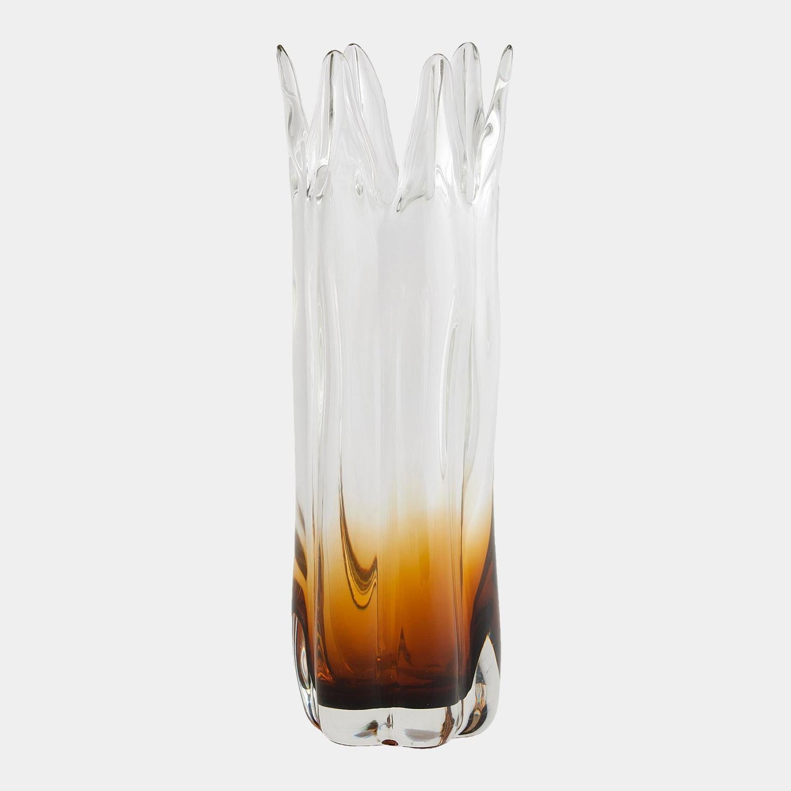 Global Views Rebound Six Point Glass Vase